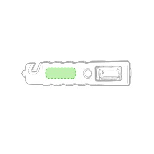 Laguel - 1 Led. 4 Lumières COB. 3 Modes de Lumière, Fixe et Clignotante. 3 Fonctions. Magnétique. Piles Bouton Incluses