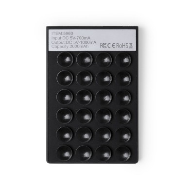 Privek - 2000 mAh. Sortie USB. Entrée Micro USB. Câble Non Incluse