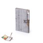 Rasmor - Bloc 70 Feuilles. 25 Notes Adhésives 7,5 x 7,5 cm. 125 Mini Notes Adhésives 1,2 x 4,5 cm. Stylo Carton Recyclé Incluse 