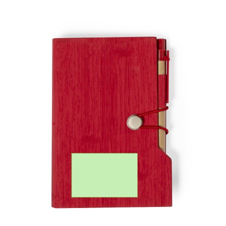 Rasmor - Bloc 70 Feuilles. 25 Notes Adhésives 7,5 x 7,5 cm. 125 Mini Notes Adhésives 1,2 x 4,5 cm. Stylo Carton Recyclé Incluse