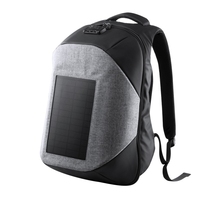 Koneit - Panneau Solaire 6,5W. Connexion USB. Pochette Rembourrée pour Portable et Tablette. Dos et Bretelles Rembourrées. Ferme