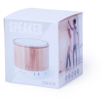 Kaltun - Connexion Bluetooth. Puissance Sonore 3W. Batterie 300 mAh | Bambou/ ABS