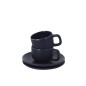 Freyat - 2 Tasses 85 ml. 2 Sous-Verre | Céramique