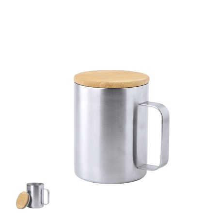 Ricaly - 350 ml | Acier Inox/ Bambou
