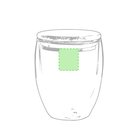 Nystre - 250 ml | Verre Borosilicate/ Bambou