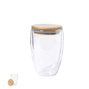 Tobby - 350 ml | Verre Borosilicate/ Bambou