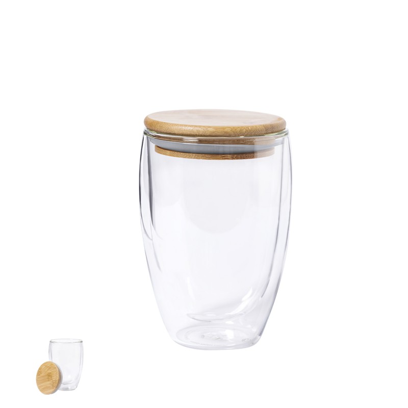 Tobby - 350 ml | Verre Borosilicate/ Bambou Tobby - 350 ml | Verre Borosilicate/ Bambou