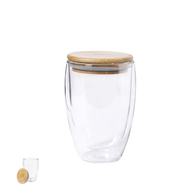 Tobby - 350 ml | Verre Borosilicate/ Bambou