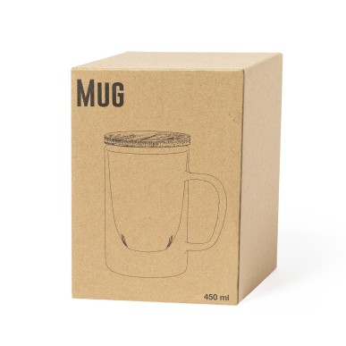 Masty - 450 ml. Infuseur Incluse | Verre Borosilicate/ Bambou