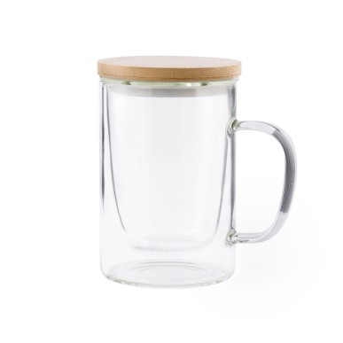 Masty - 450 ml. Infuseur Incluse | Verre Borosilicate/ Bambou