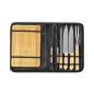 Craxton - 6 Accessoires. Étui Polyester | Bois/ Acier Inox/ Bambou Craxton - 6 Accessoires. Étui Polyester | Bois/ Acier Inox/ Bambou