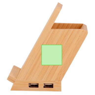 Bloxem - Chargeur Sans Fil 5W. 4 Ports. USB 2.0 | Bambou