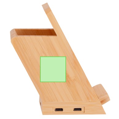 Bloxem - Chargeur Sans Fil 5W. 4 Ports. USB 2.0 | Bambou