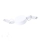 Kiotex - Convient au transfert de données. Câble Extensible. Connexion Micro USB, Type C et Lightning 9V DC 2.1A