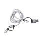 Trentex - Anschluss Micro USB, Typ C und Lightning 5V DC 2.4A | Aluminium