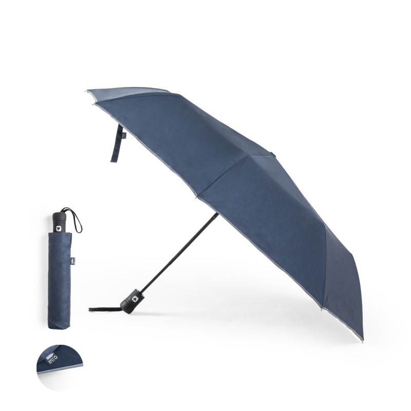 Nereus - 22". Automatisch. Antiwindsystem. Reflektierender. Pongee RPET Etui | Pongee 190T RPET. Fiberglass Rippen Nereus - 22". Automatisch. Antiwindsystem. Reflektierender. Pongee RPET Etui | Pongee 190T RPET. Fiberglass Rippen
