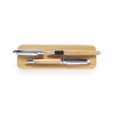 Notium - Stylo et Roller. Recharge Jumbo | Bambou/ Métal