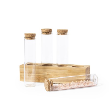 Tumber - 4 Pièces. 70 ml | Verre Borosilicate/ Bambou/ Liège