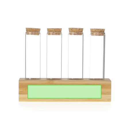 Tumber - 4 Pièces. 70 ml | Verre Borosilicate/ Bambou/ Liège