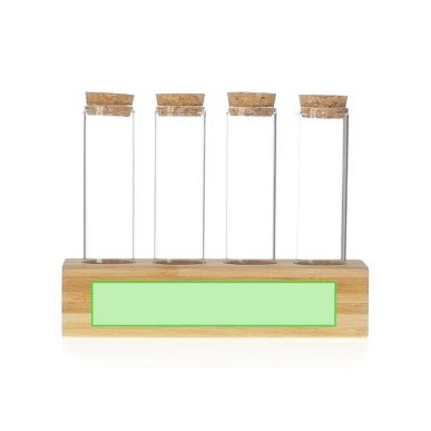 Tumber - 4 Pièces. 70 ml | Verre Borosilicate/ Bambou/ Liège