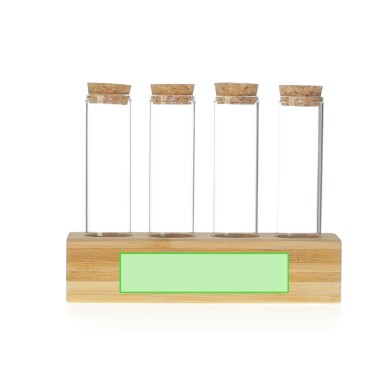 Tumber - 4 Pièces. 70 ml | Verre Borosilicate/ Bambou/ Liège