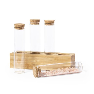 Tumber - 4 Pièces. 70 ml | Verre Borosilicate/ Bambou/ Liège