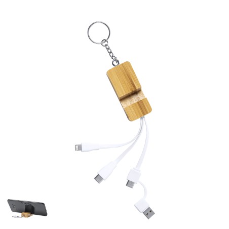 Drusek - Anschluss Micro USB, Typ C und Lightning 5V DC 2.4A | Bambus