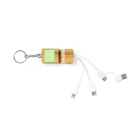 Drusek - Anschluss Micro USB, Typ C und Lightning 5V DC 2.4A | Bambus