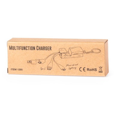Drusek - Anschluss Micro USB, Typ C und Lightning 5V DC 2.4A | Bambus