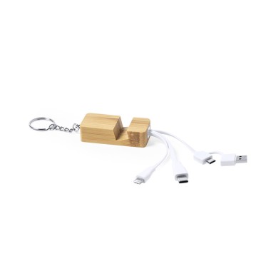 Drusek - Anschluss Micro USB, Typ C und Lightning 5V DC 2.4A | Bambus