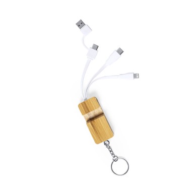 Drusek - Anschluss Micro USB, Typ C und Lightning 5V DC 2.4A | Bambus