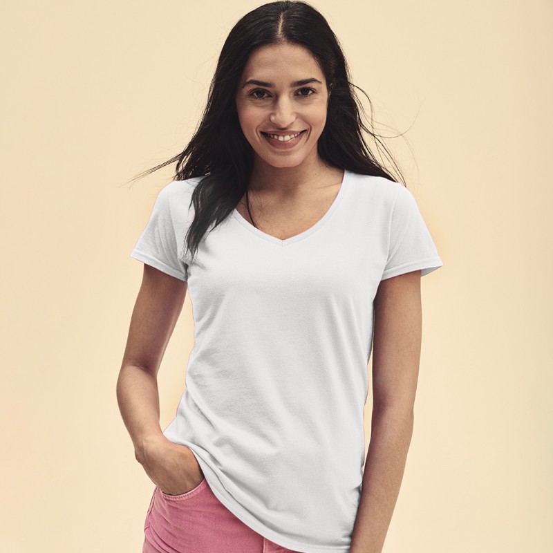 Iconic V-Neck - 100% Coton Peigné Ring Spun 140 g/ m2