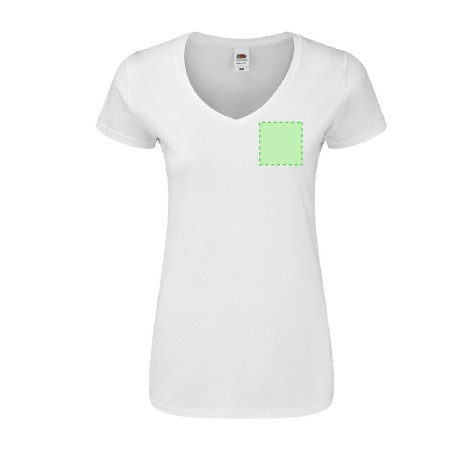 Iconic V-Neck - 100% Coton Peigné Ring Spun 140 g/ m2