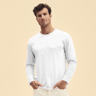 Iconic Long Sleeve T - 100% Coton Peigné Ring Spun 140 g/ m2