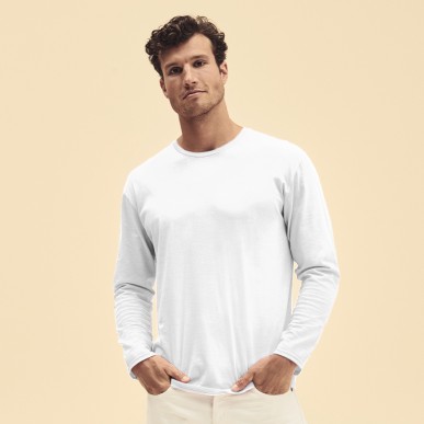 Iconic Long Sleeve T - 100% Coton Peigné Ring Spun 140 g/ m2