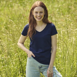 Iconic V-Neck - 100% Coton Peigné Ring Spun 150 g/ m2