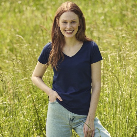 Iconic V-Neck - 100% Coton Peigné Ring Spun 150 g/ m2