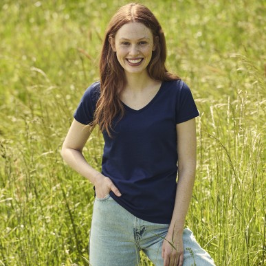 Iconic V-Neck - 100% Coton Peigné Ring Spun 150 g/ m2