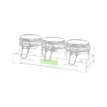 Gaby - 3 Stück. 230 ml | Glas/ Bambus