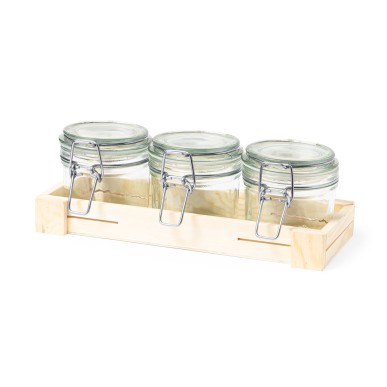 Gaby - 3 Stück. 230 ml | Glas/ Bambus