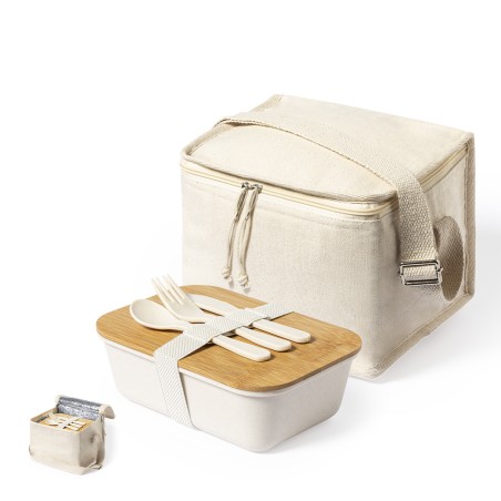 Parum - Lunch Box PP/ Bambus 1 L Inklusive | Baumwolle/ Aluminium