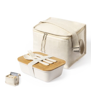 Parum - Lunch Box PP/ Bambus 1 L Inklusive | Baumwolle/ Aluminium