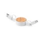 Rizzo - Convient au transfert de données. Câble Extensible. Connexion Micro USB, Type C et Lightning 9V DC 2.1A | Coco