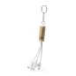 Feildin - Connexion Micro USB, Type C et Lightning 5V DC 2.4A | Carton Recyclé/ Paille de Blé/ ABS