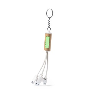 Feildin - Connexion Micro USB, Type C et Lightning 5V DC 2.4A | Carton Recyclé/ Paille de Blé/ ABS