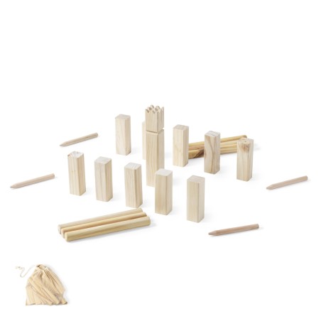 Kazama - 21 Pièces. Étui Coton | Bois
