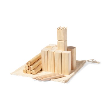Kazama - 21 Pièces. Étui Coton | Bois